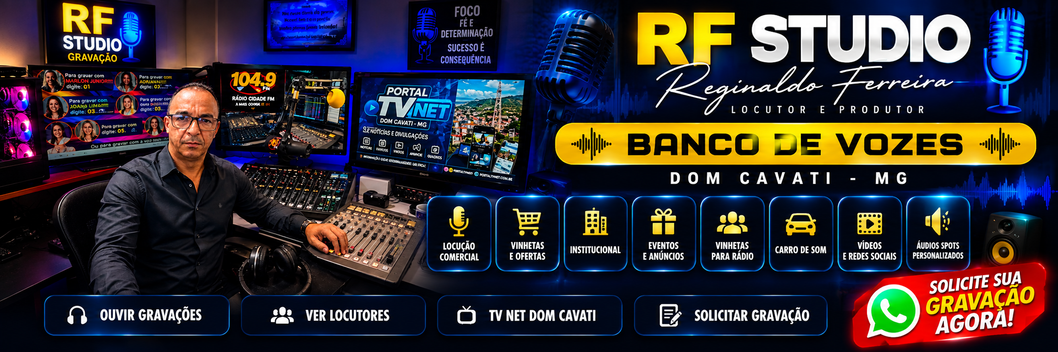 RF Studio Gravações - Banco de Vozes